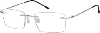 Eyekepper Frameless Reading Glasses for Men Reading - Rectangle Rimless Reader Eyeglasses Gold,+3.00