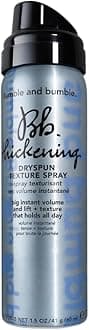 Bumble and bumble. Thickening Dryspun Texture Spray | Dry Texture Spray for Hair Volume | Lightweight Formula | Adds Hold | For Fine to Medium Straight to Wavy Hair Types