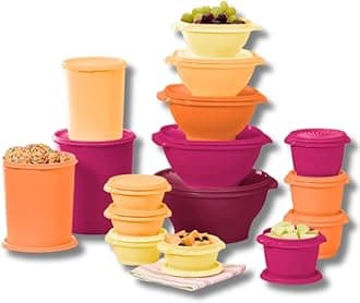 Tupperware Heritage Collection 16 Container Set with Lids. Food Storage Containers, Set of 32