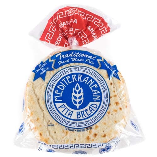 MEDITERRANEAN PITA BREAD 10 PITAS 3 OZ EACH (PACK OF 3)