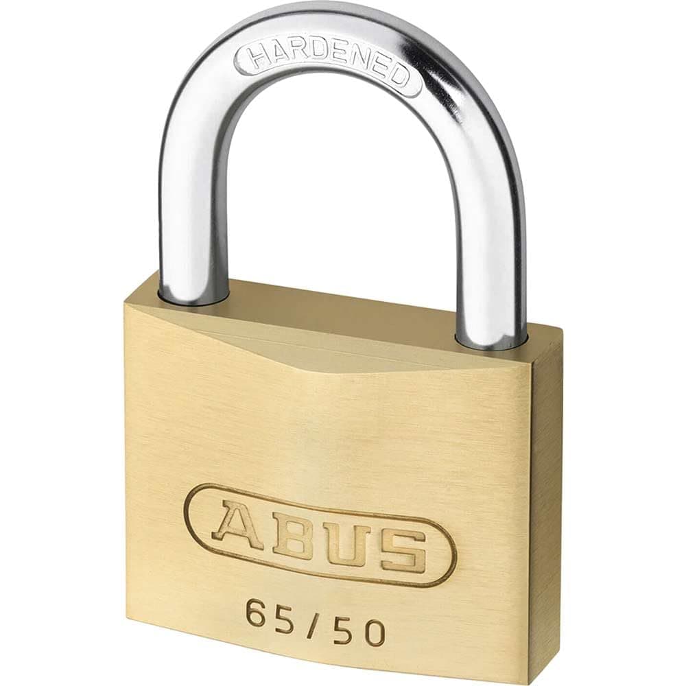 ABUS KG ABUS 02910 65/50 Brass Padlock with 501 Alike Keyed, 50 mm