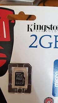 Kingston 2 GB microSD Flash Memory Card SDC/2GBSP (Single Pack)