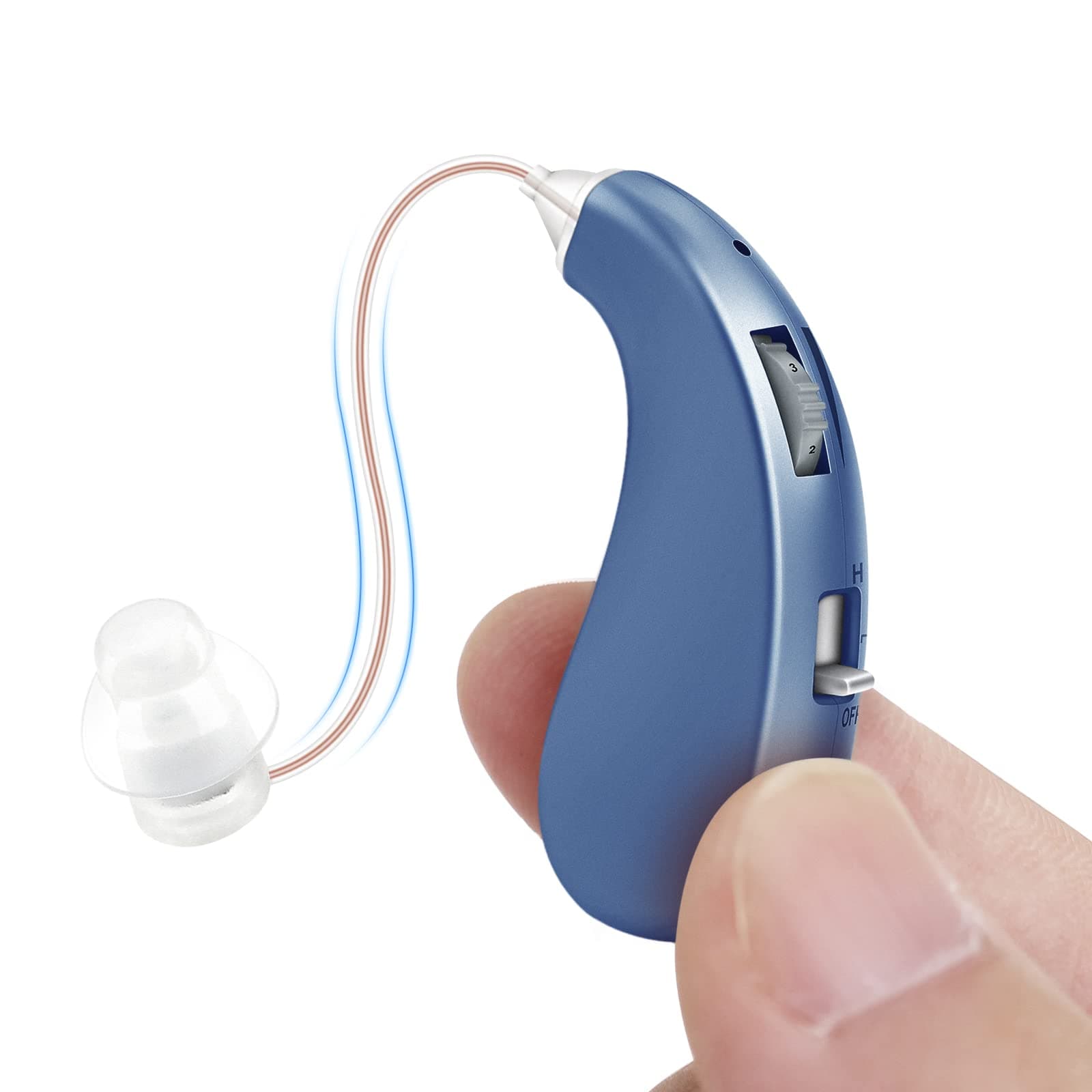 Britzgo Entry Level Rechargable Digital Hearing Amplifier Bha-203, Blue, 8 Ounce