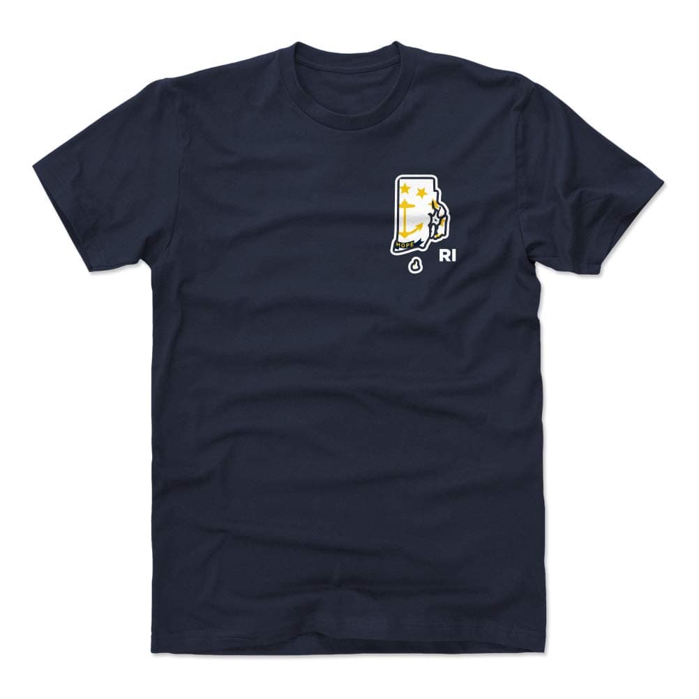 500 LEVELRhode Island Shirt - Rhode Island State Flag Silhouette