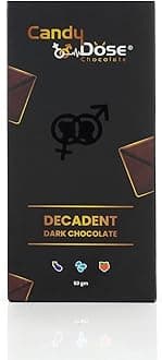Candy Dose Chocolate Dark for Uplifting Mood Uplifting for Couples and Singles (1 Pack of 50gm (3 pack) Luxurious Flavour Ideal For Men & Women, Vegetarian And Gluten-Free Delights