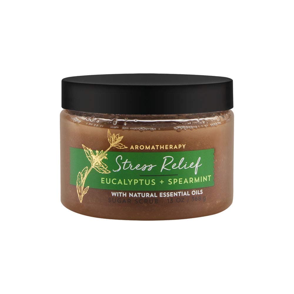 Aromatherapy Stress Relief - Eucalyptus + Spearmint Sugar Scrub - 13oz