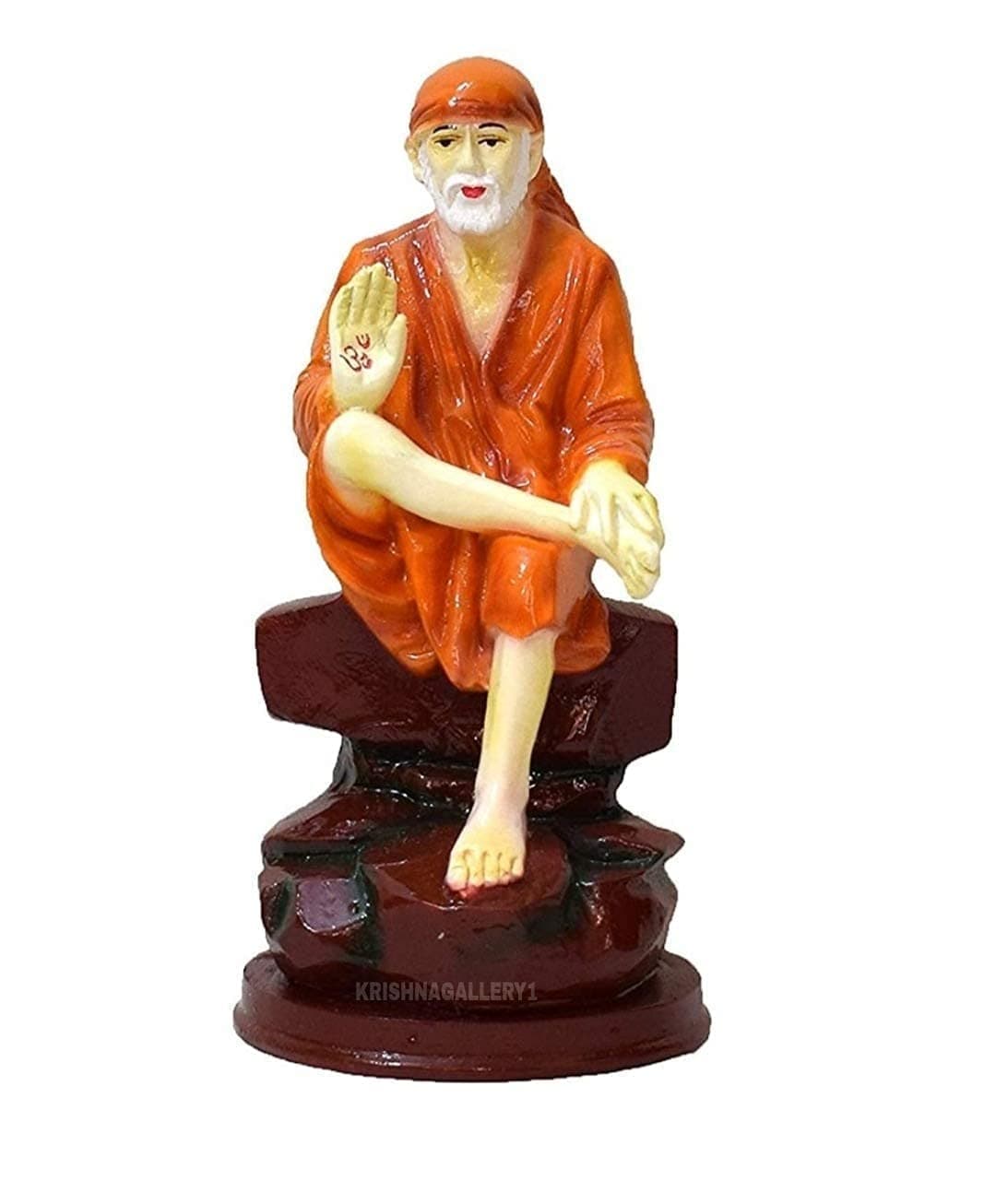 krishnagallery Sai Baba Statue Idol Pooja Room Murti Size 7 Inch