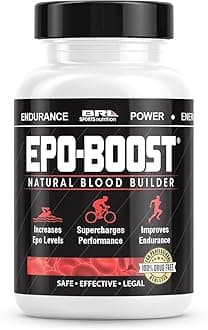 Natural Blood Builder Sports Supplement. RBC Support with Echinacea & Dandelion Root helping VO2 Max, Energy, Endurance (1-Pack)