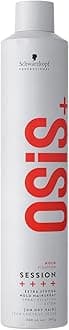 OSiS Session Hairspray Long Lasting Wind Proof Brushable Finish Without Flaking Anti Humidity Heat Protection Extra Strong Hold 500 ml