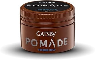 Gatsby Japan Styling Pomade Wax Supreme Hold, 75g | Perfect Pompadour Hairstyle | Long Lasting Hold | Sleek Finish with Greasy look | Hair Styling Gel for Men | for Medium & Long Hair