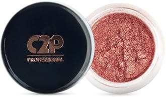 C2P Pro Eyeshadow Pigment for Eye Makeup - 2g | Long-Lasting and Highly Pigmented Loose Precious Pigments with Metallic Effect | Cosmetics For Women and Girls,Copper 09, 2 grams