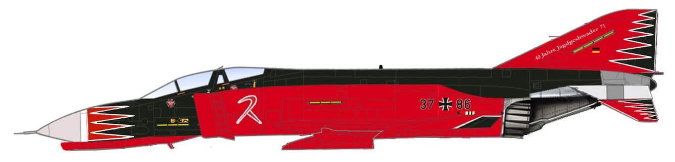 1/72 F-4F Phantom II JG 71 37+86 1999 RICHTHOFEN WITTMUND 1 HA19001 Airplane