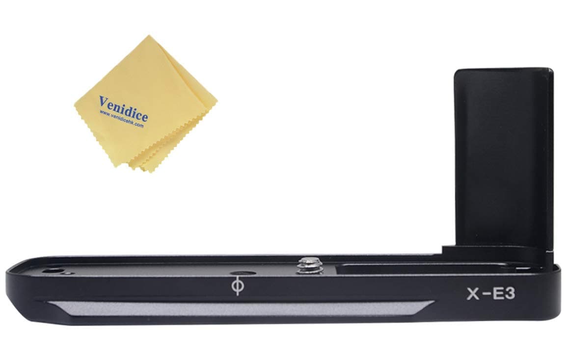 mcoplus Venidice VD-XE3G Vertical Shoot Quick Release Plate Metal Hand Grip Holde Quick Release L Bracket for Fuji Fujifilm X-E3 Camera+Venidice cloth