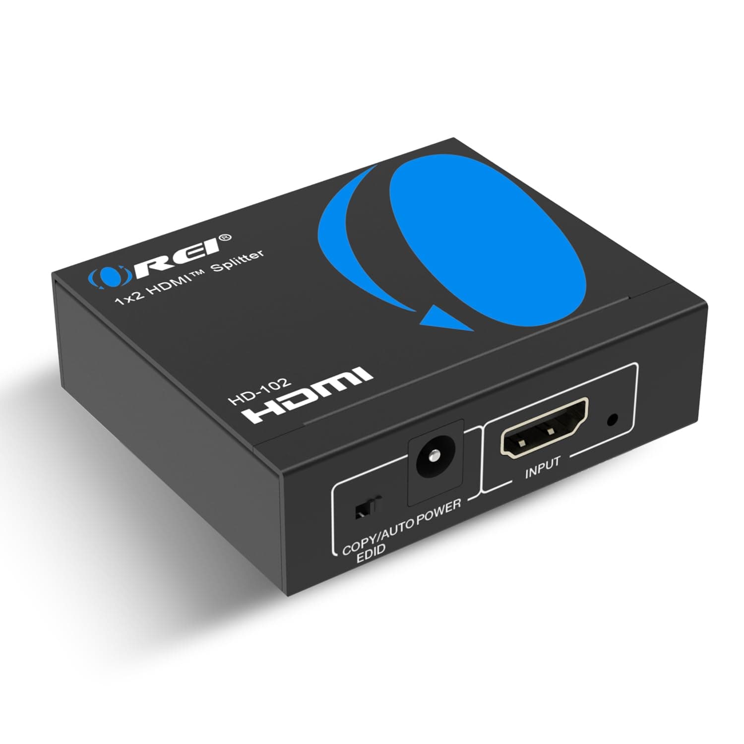 HDMI Splitter 1 in2 Out 4K - 1x2 HDMI Display Duplicate/Mirror - Powered Splitter Full HD 1080P, 4K @ 30Hz (One Input To Two Outputs) - USB Cable Included - 1 Source to 2 Identical Displays