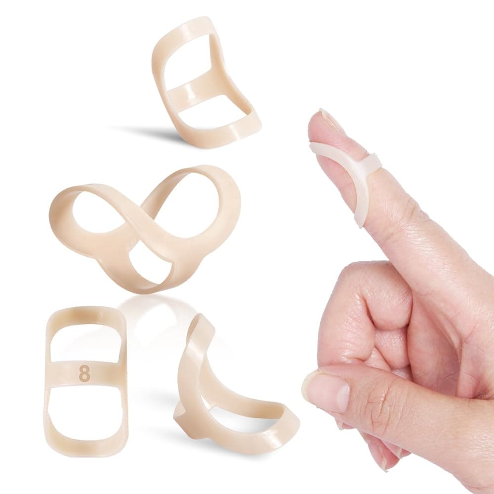 Oval Finger Splint 8 Pcs, Splints For Arthritis, Mallet Finger, Trigger Splint, Hypermobility(Eds) Thumb/Middle,/Index/Pinky Or Ring Finger(5.,6,7,8,9,10,11,12)