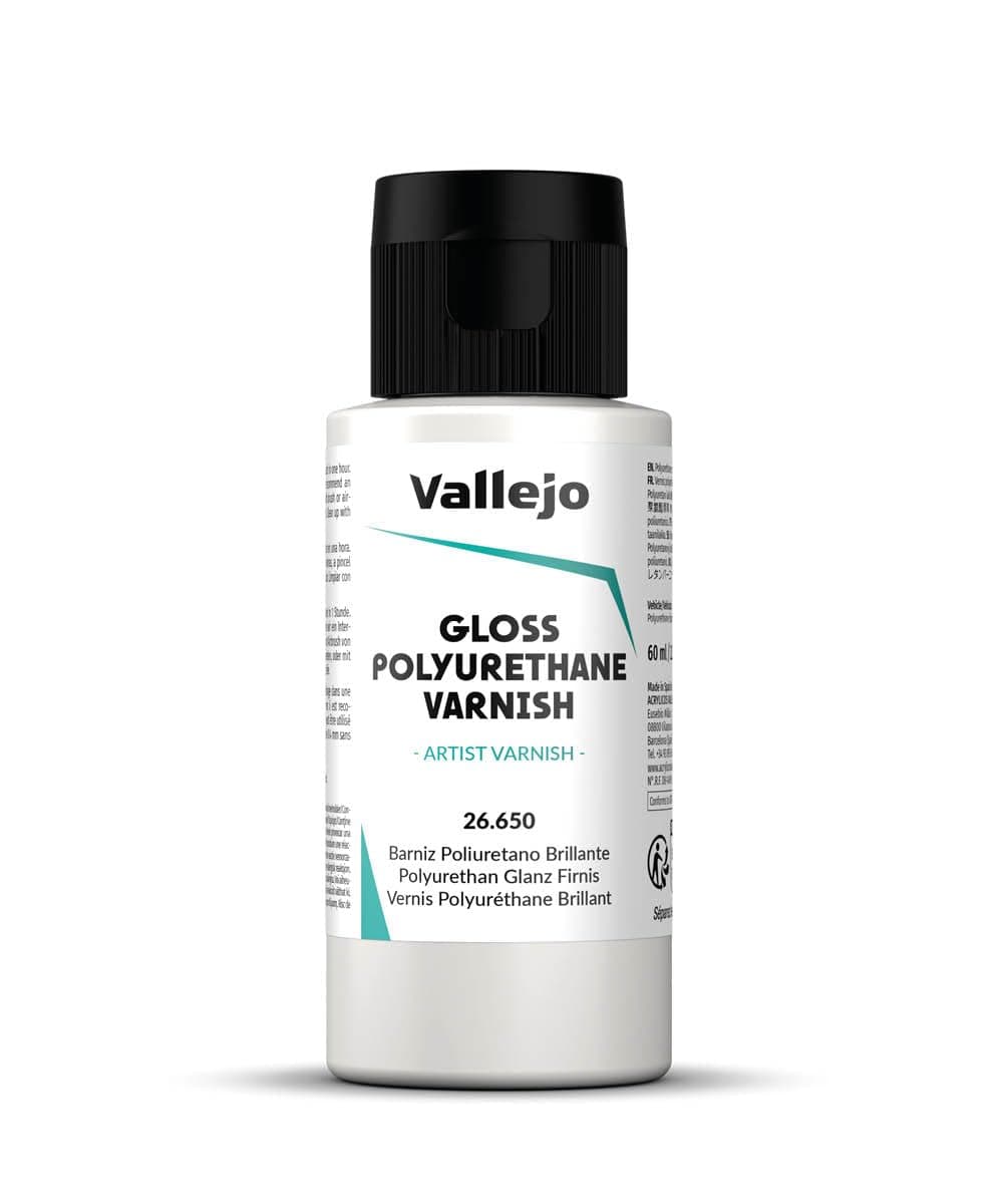 Polyurethane Varnish | Gloss Finish 60 ml. (2.02 fl.oz.) | Extraordinary Hardness & Permanence | Create a Perfect Clear Coat | Scratch Resistant for Outdoor and Indoor Surfaces