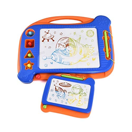 Yanqueens Magnetic Drawing Board for Kid – 2 Magna Doodle Board with Erasable, Great for Writing, Painting, Sketching and Daily Use, Perfect Educational Toys for Beginner