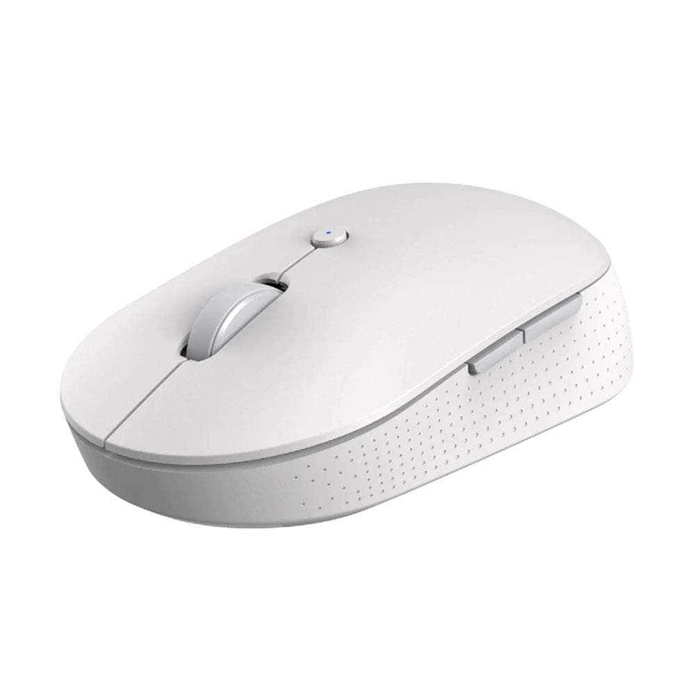 X-HLK4040GL Mi Dual Mode Wireless Slim Mouse Silent Edition, Global Version, 10 Meters Range, Bluetooth LE 4.0, 2.4GHz RF, Quiet Click for Laptop/Notebook/PC/Mac - Aluminum Housing - White