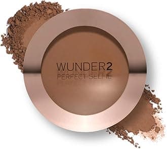 WUNDER2 PERFECT SELFIE Makeup Bronzing Veil HD Photo Finishing Powder Matte For Shine-Free Finish Pressed Compact, Sunkissed Bronzer Contour