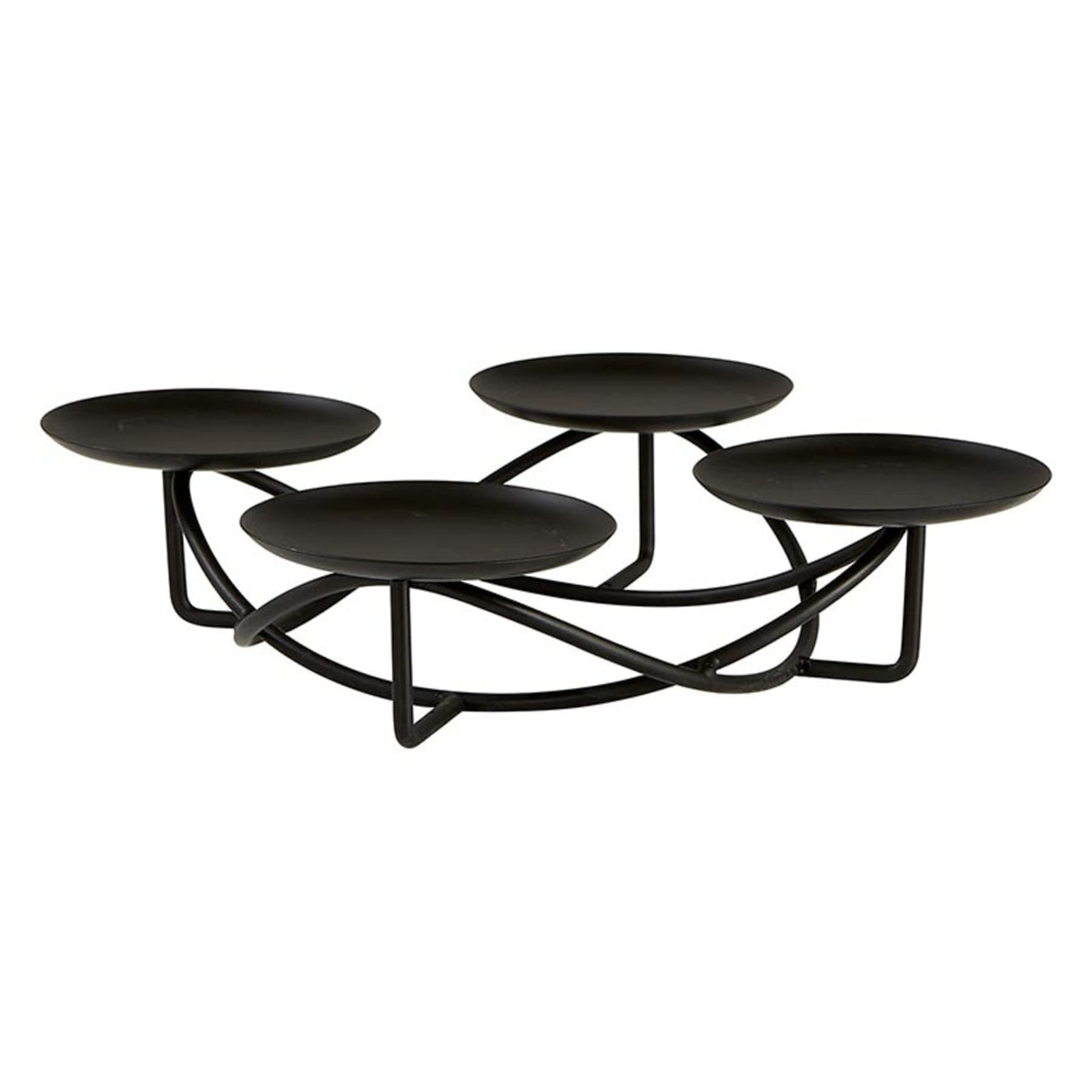 Wowser Double-Ring Pillar Advent Wreath, Religious Holiday Decor, Freestanding Tabletop Decoration, 2.5 Inches