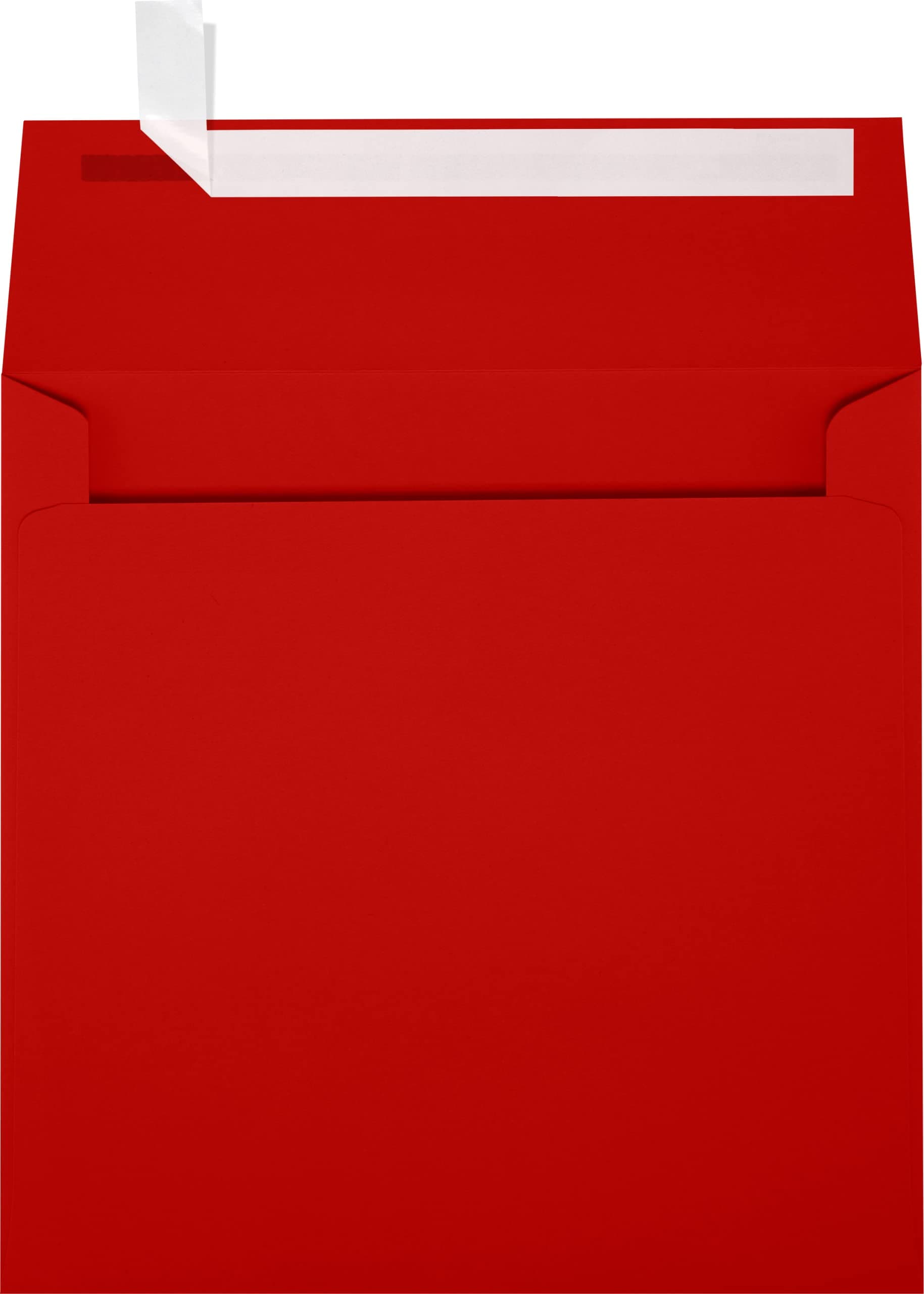 LUXPaper Square Invitation Envelopes | Peel & Press | 6 1/2" x 6 1/2" | Holiday Red | 60lb. Text | 50 Qty