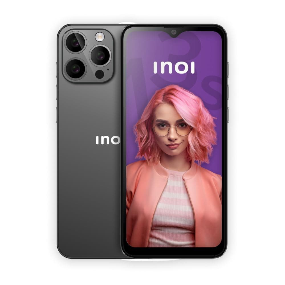 INOI Note 13s, 4G LTE, Octacore 8GB RAM + 256GB, 6.9” HD+ Display, Triple Camera, Space Grey