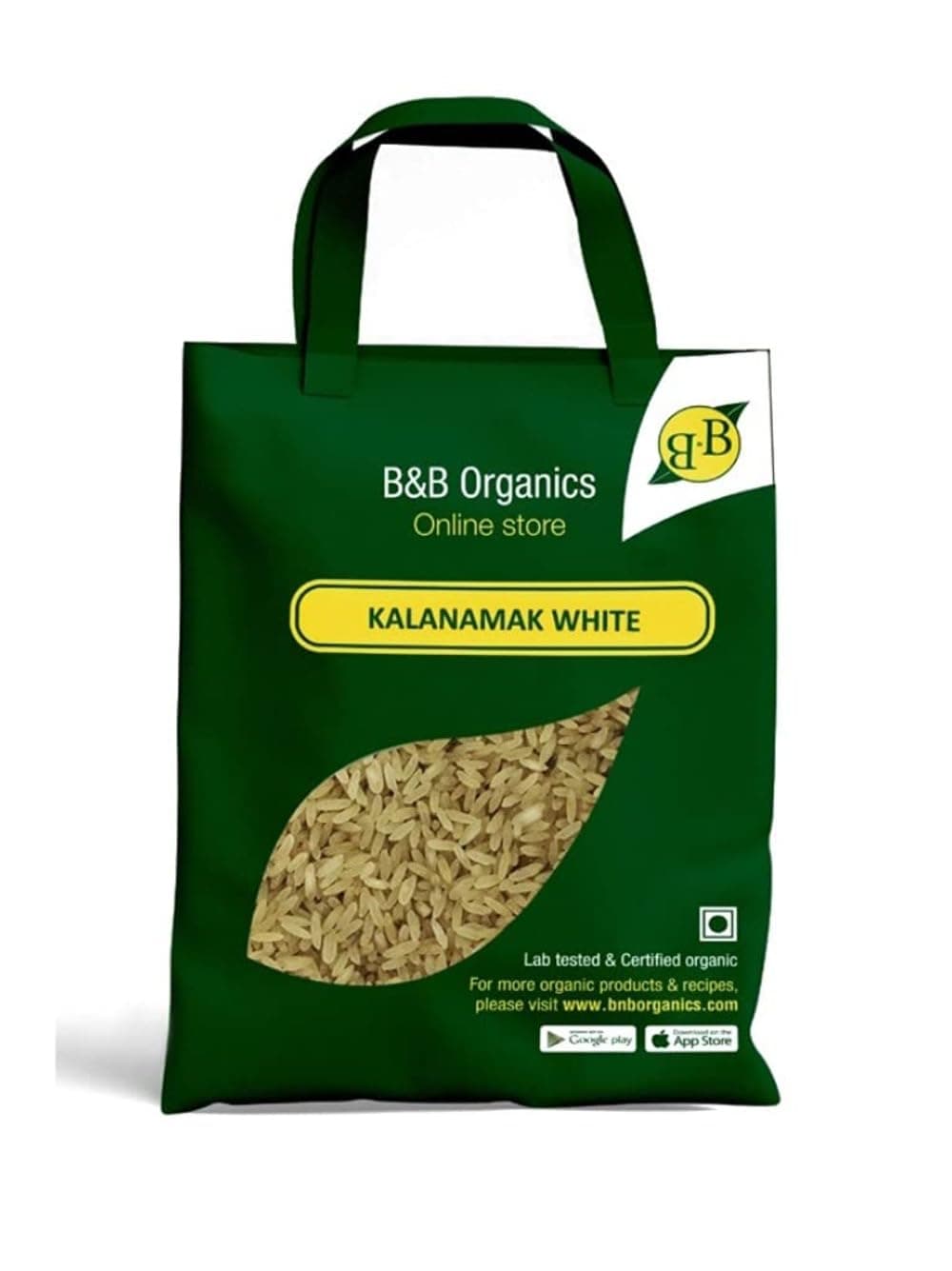 B&B Organics Authentic Kalanamak Rice (3 kg)/UP Origin Rice/ Certified Organic/ Chemical Free / Nutrient Rich
