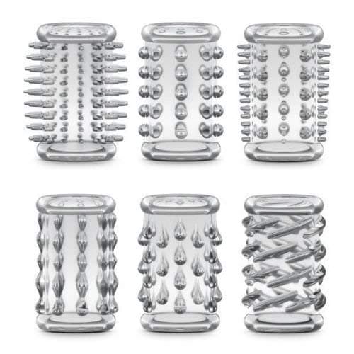 6PCS Soft MenSilicone Rings Set, 6 Style