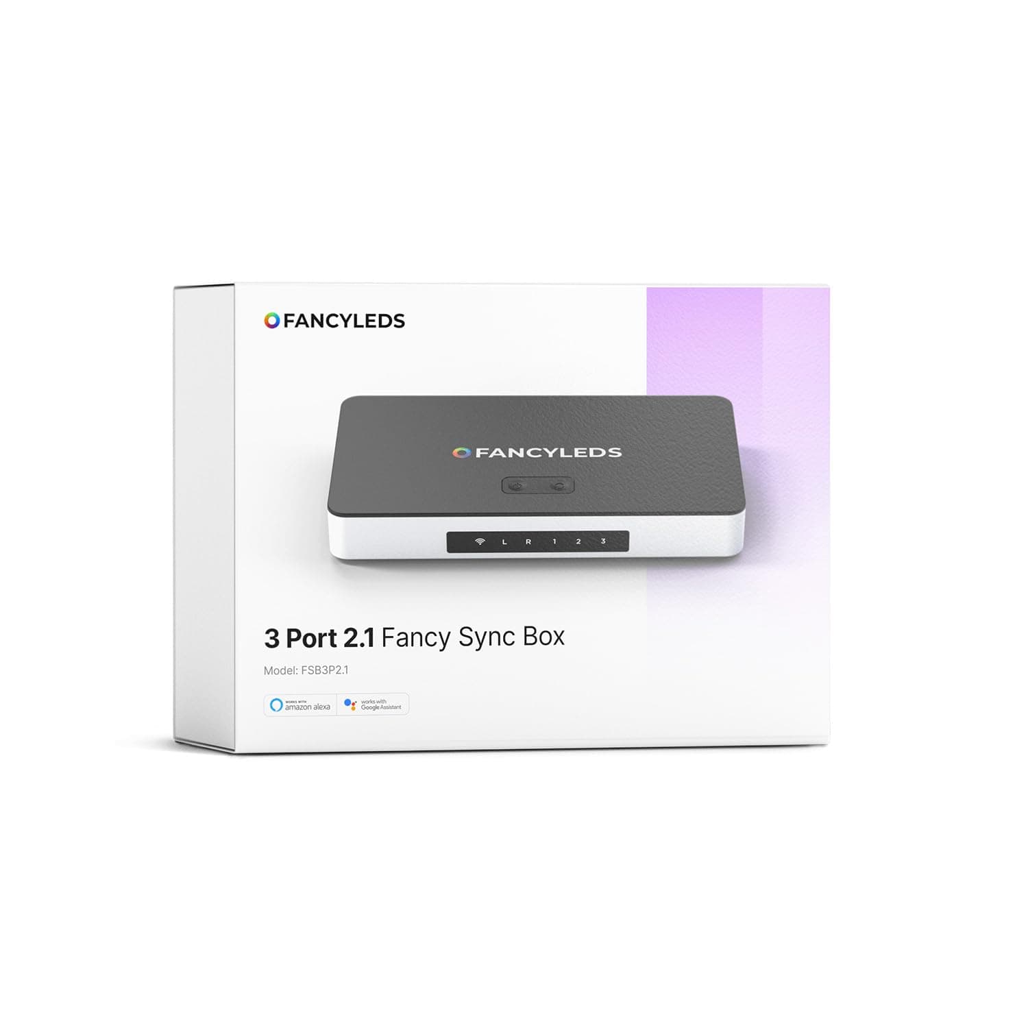 New RGBW 3 HDMI 2.1 Fancy Sync Box with 3 HDMI Ports, 4K 120Hz, HDR (for 56" to 65" TVs)