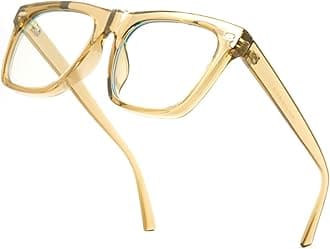 VISOONE Square Full Rim Blue Light Blocking Glasses Large Fashion Computer Multi Colors Eyeglass Frame Women Men ALBA