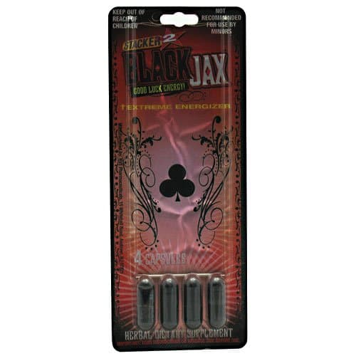 NVE Pharmaceuticals Stacker 2 Black Jax Extreme Energizer 24 - 4 capsule packets