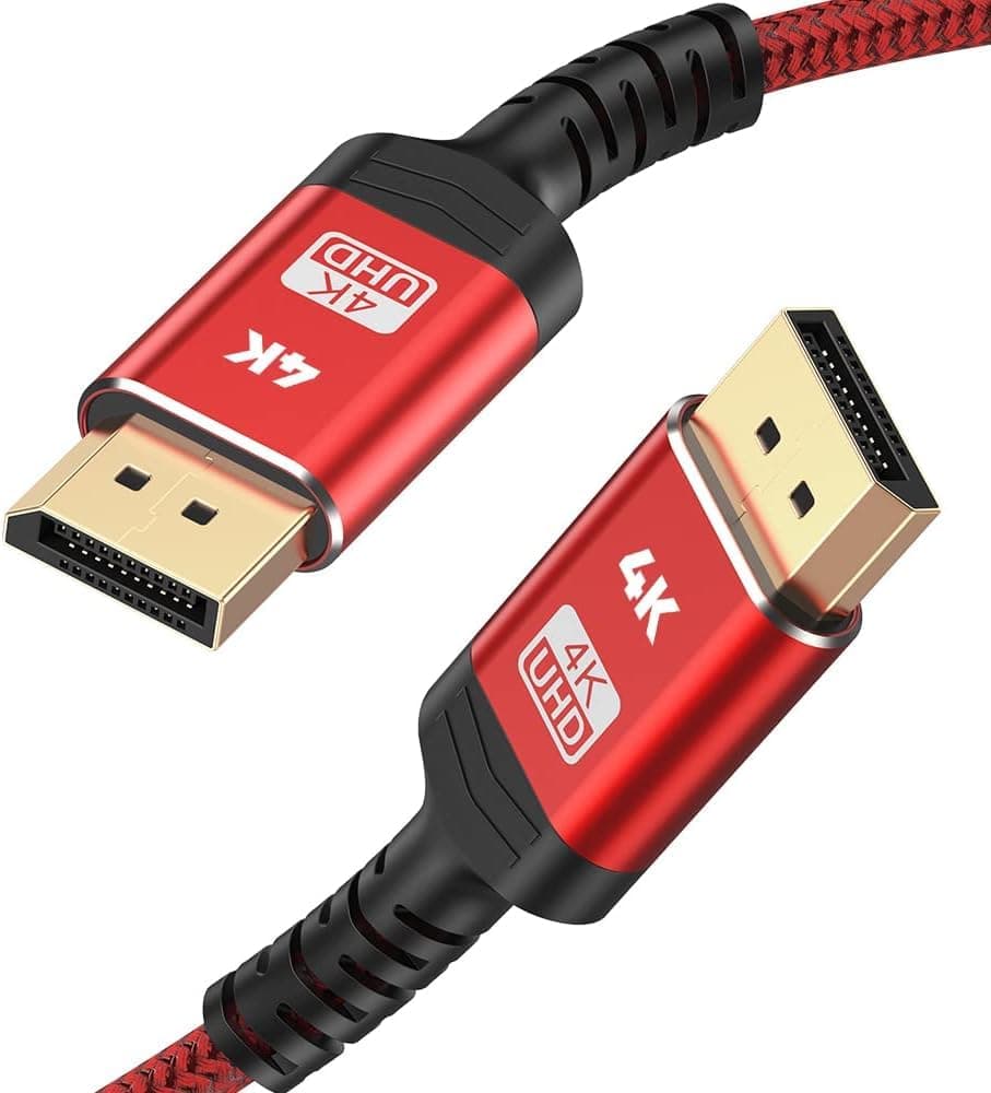 Capshi VESA Certified 1.4 DisplayPort Cable 10FT, 8K DP Cable (8K@60Hz, 4K@144Hz, 1080P@240Hz) HBR3 Support 32.4Gbps, HDCP 2.2, HDR10 FreeSync G-Sync for Gaming Monitor 3090 Graphics PC