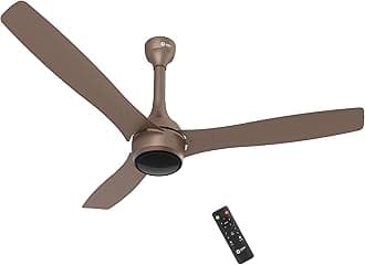 Orient Electric Newly Launched 1200 mm Aeon BLDC PRO, BEE 5-star rated, Anti-Dust Designer Ceiling fan with Remote & 5 yrs Warranty by Orient, Boost mode for High Air Delivery - Tangerine Brown
