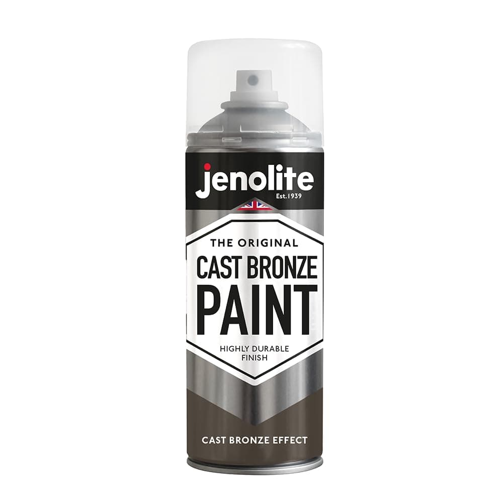 JENOLITE Cast Bronze Spray Paint | 400ml | Textured Cast Bronze Effect Paint | Realistic Metallic Paint | Multi Surface Spray Paint | Ideal For DIY Projects, Crafting, Ornaments, & Much More