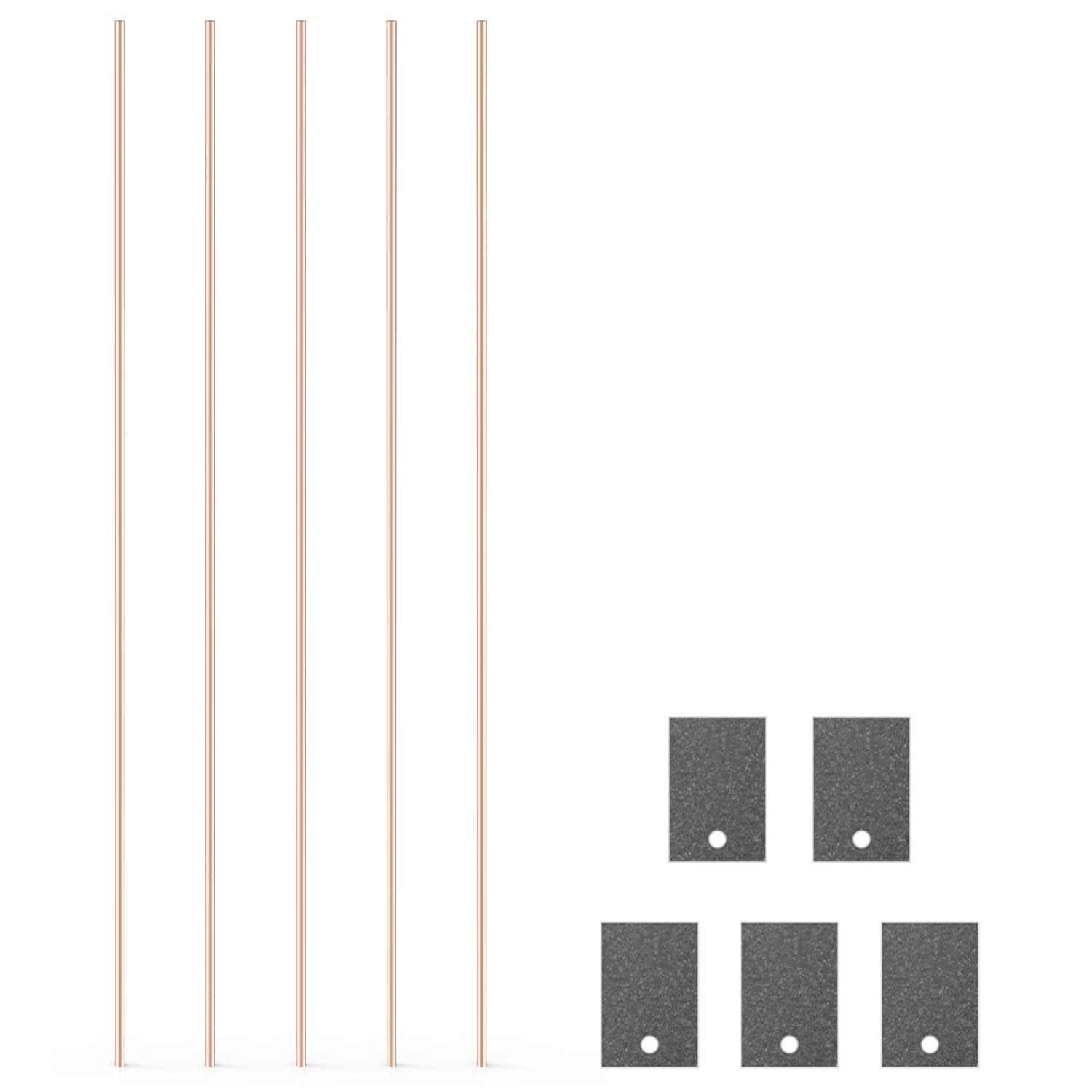 stonylab Graphite Sheet Electrode, 10x15x1 mm, 99.99% Purit, SGS Certified – GDMS Tested, 5 Pack, for Electrochemistry