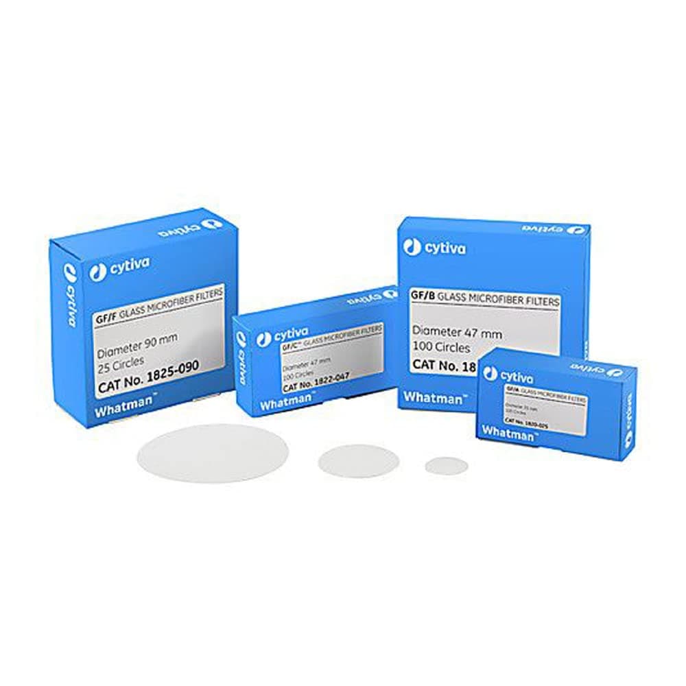 Whatman 1822-047 Glass Microfiber Binder Free Filter, 1.2 Micron, 6.7 s/100mL Flow Rate, Grade GF/C, 4.7cm Diameter (Pack of 100)