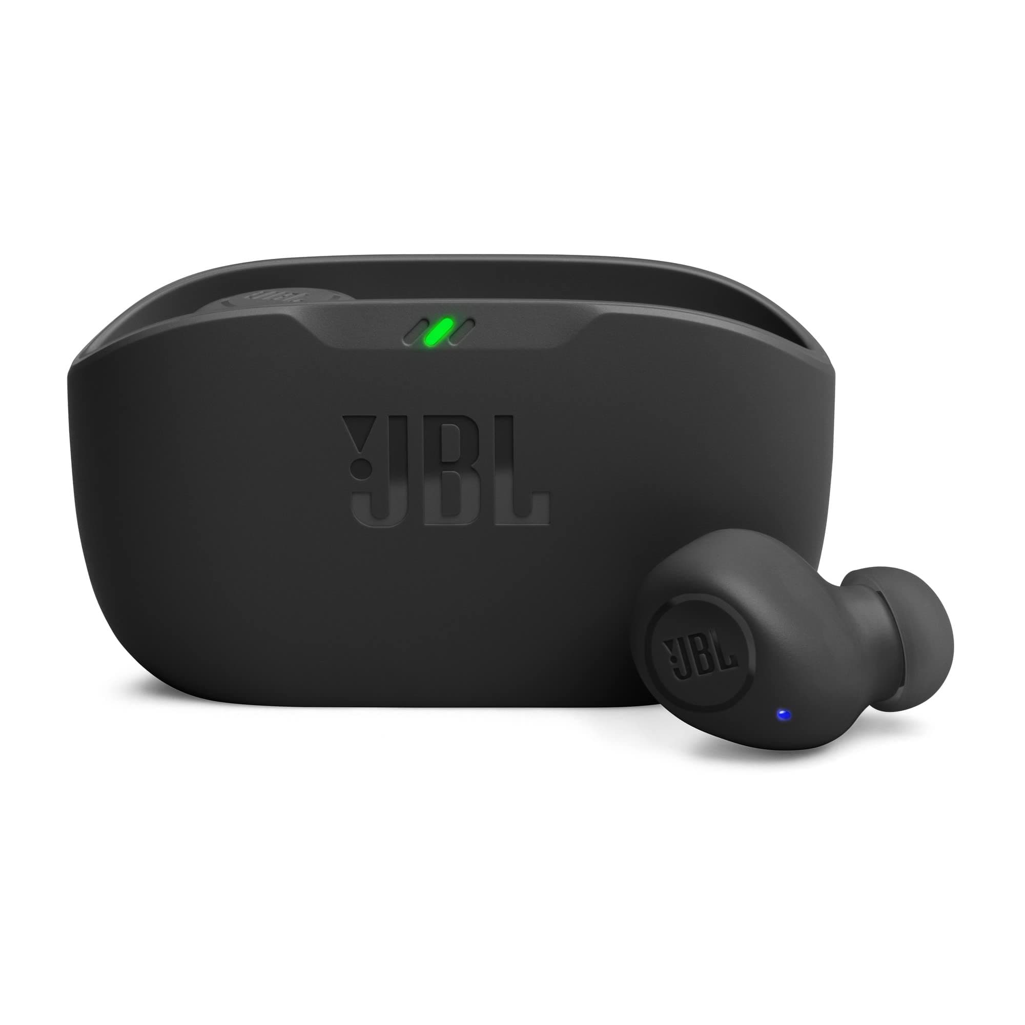Wave Buds True Wireless Earbuds, Deep Bass, Comfortable Fit, 32H Battery, Smart Ambient Technology, Hands-Free Call, Water and Dust Resistant - Black, JBLWBUDSBLK