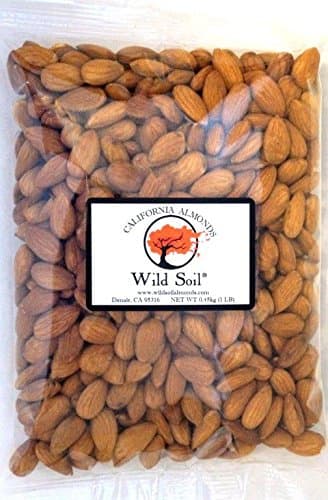 Wild Soil Almonds - Distinct and Superior to Organic, Steam Pasteurized, Probiotic, Raw 1LB Bag…