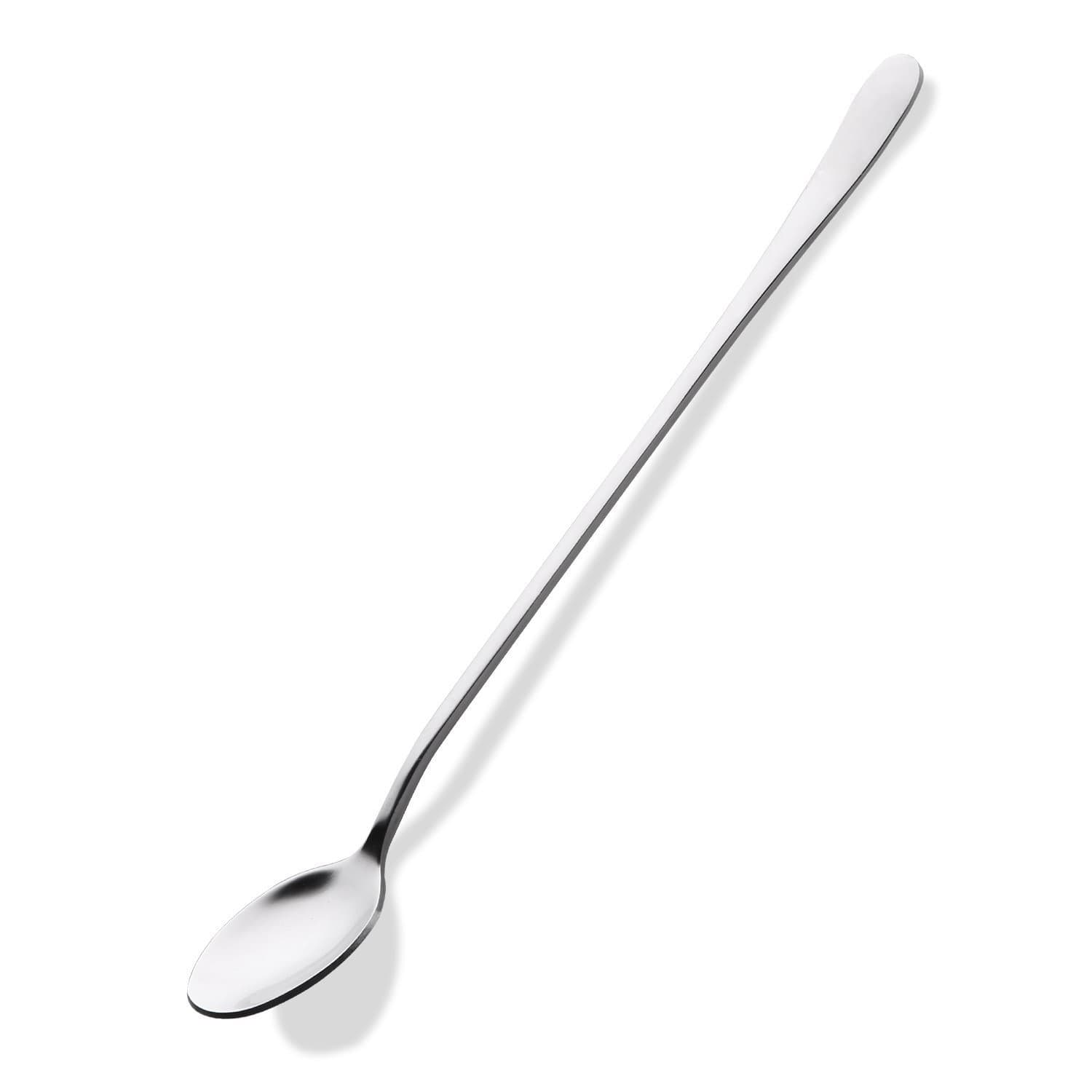 Long Handle Iced Tea Spoon, 9Inches,Coffee Spoon, Ice Cream Spoon, Stainless Steel Cocktail Stirring Spoons,Set of 5
