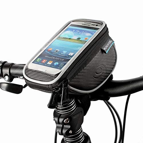 RoswheelCycling Bicycle Accessories Front Frame Handlebar Bag Pouch for 5in Cellphone, 1L