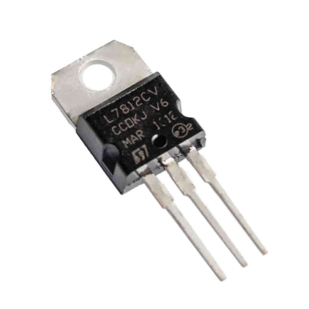 AdraXx 2 Pcs Protective 3 Terminals 1. 5A 12V Positive Voltage Regulator L7812CV