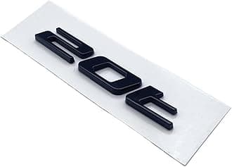 Letter Emblem Chrome Glossy Black ABS 3.0 5. V6 V8 20T 25T 30T 35T Fit for Jaguar XJ F-Type F-PACE E-PACE Badge Trunk Logo(Glossy Black 20T)