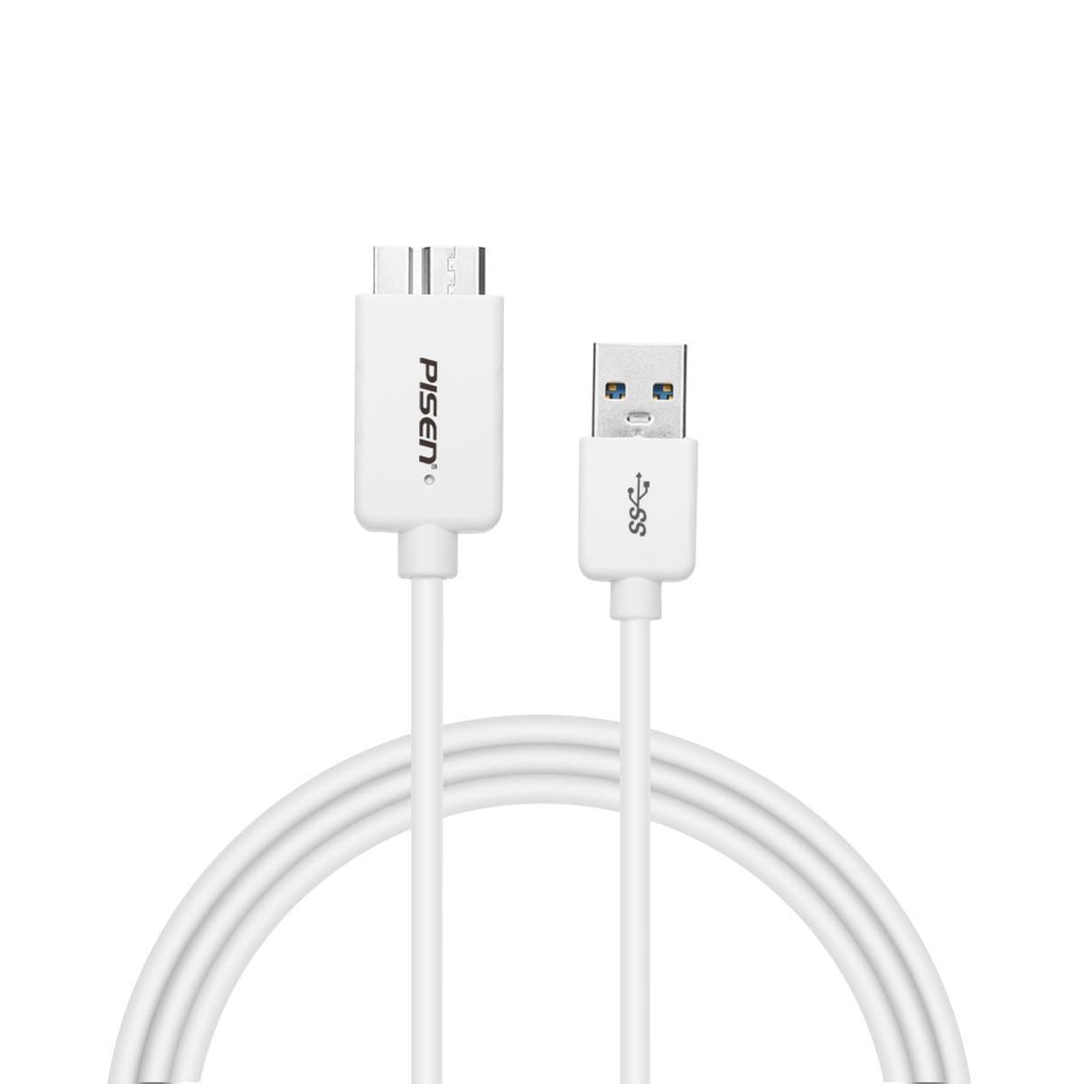PISEN Micro USB Cable, 1.5M USB3.0 Type A Male to Micro B Cord, Fast Charging and Syncing Cable with Max 5.0Gbps for Samsung Galaxy S5, Note 3, Note Pro 12.2,Camera, Hard Drive, Printer, and More