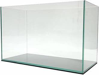 Lifegard Aquatics 20 Gallon Rimless Aquarium, Clear Glass, Ultra Clear Sealant Fish Tank, 6mm Thick with Dense Leveling Mat for Freshwater/Marine, Home or Office Decor (24.40"x12.20"x15.74")
