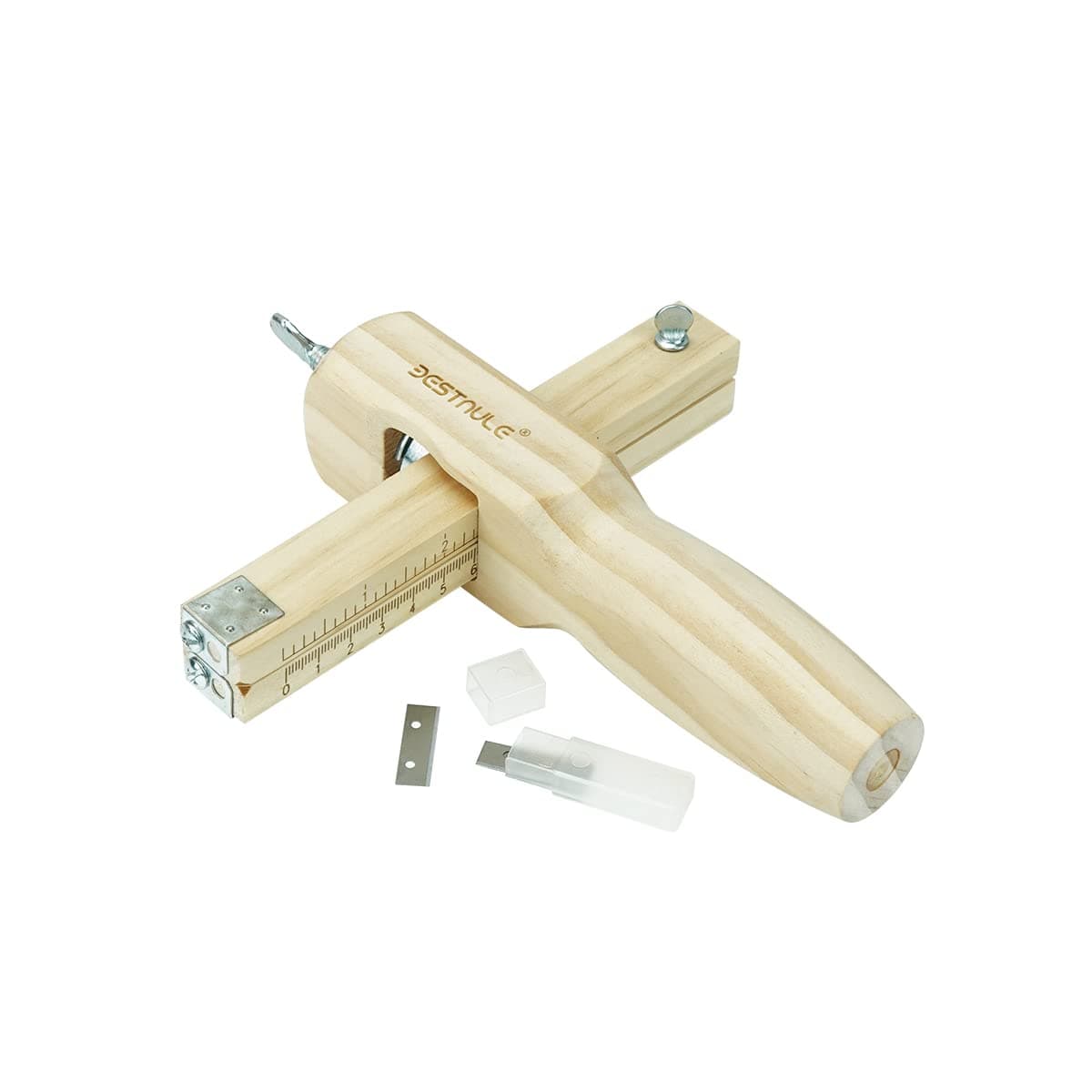 BESTNULE Leather Strip and Strap Cutter, Adjustable Leather Cutter with Blades