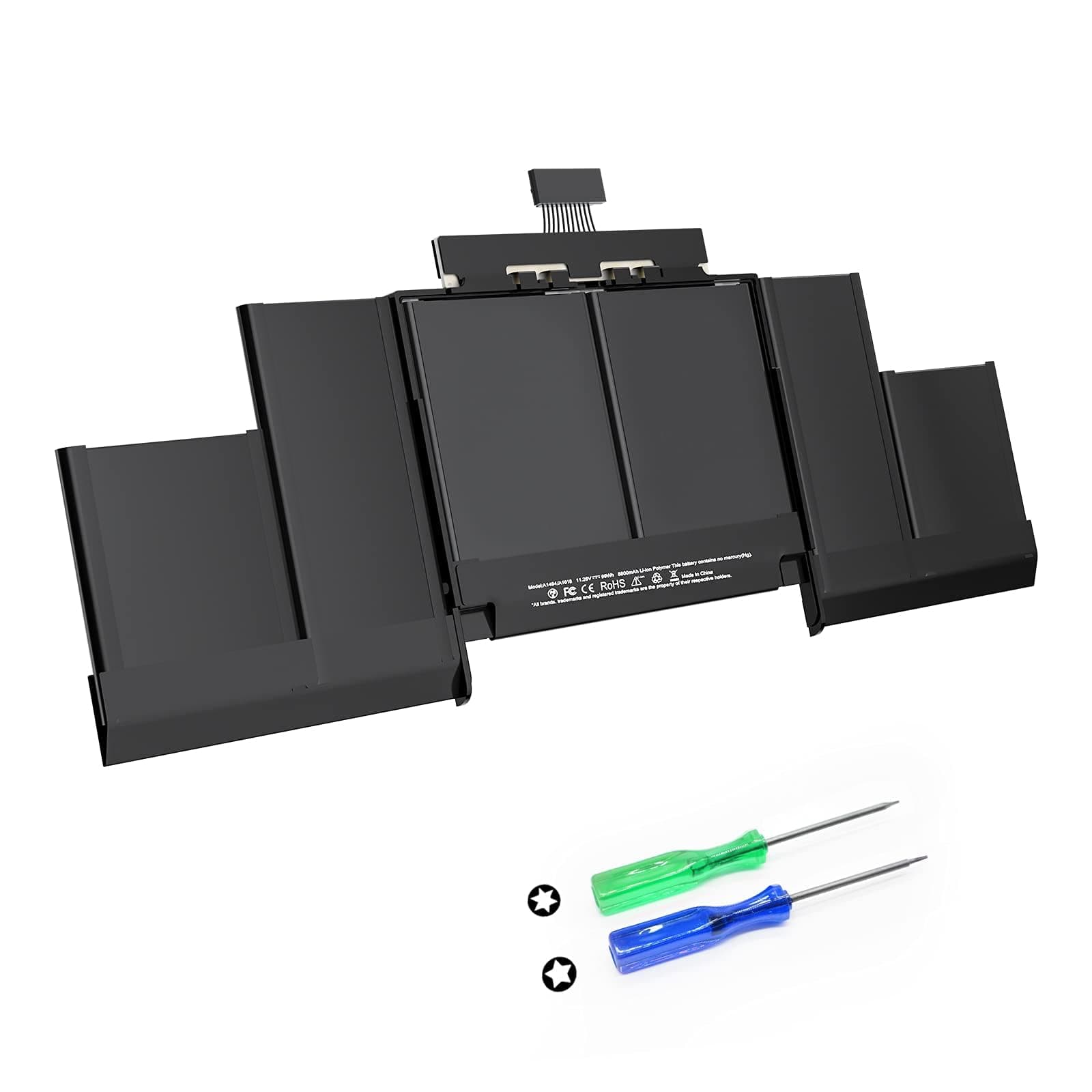 Puredick A1494 A1618 Battery Only for (Mid 2015, Mid 2014, Late 2013) A1398 Replacement Battery for 15-inch A1398 - [Upgraded A1494/A1618 Universal Version]