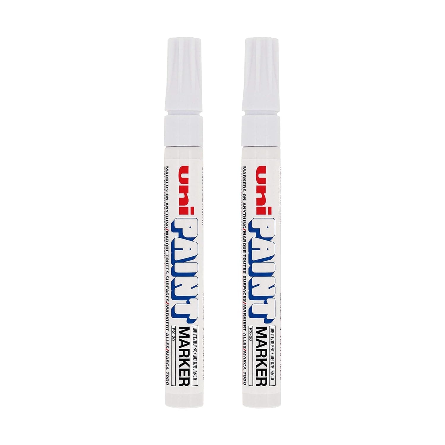 - PX20 Bullet Shaped Paint Marker | White Ink, Pack of 2