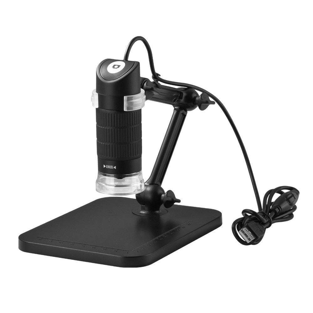 Iktu 1000x 8LED USB Digital Microscope Endoscope Zoom Camera Magnifier Dermascope with Stand