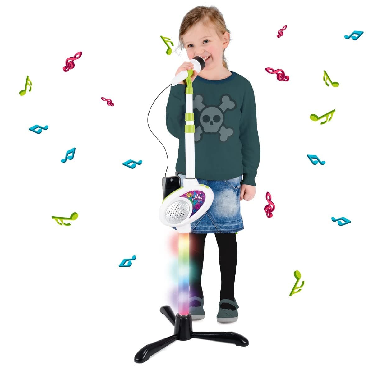 Toyrific | Complete Karaoke Microphone for Kids, Beginner with MP3 Sing Stand - I-Microphone