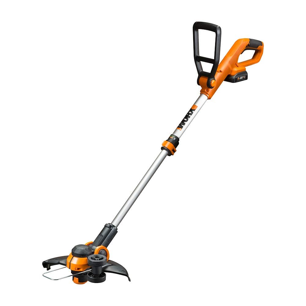 WORX Cordless String Trimmer & Lawn Edger, 12'' Electric Weed Wacker with 5.5 LBS, 20V Weed Eater with 90° Pivoting Head, Battery & Charger Included, WG162